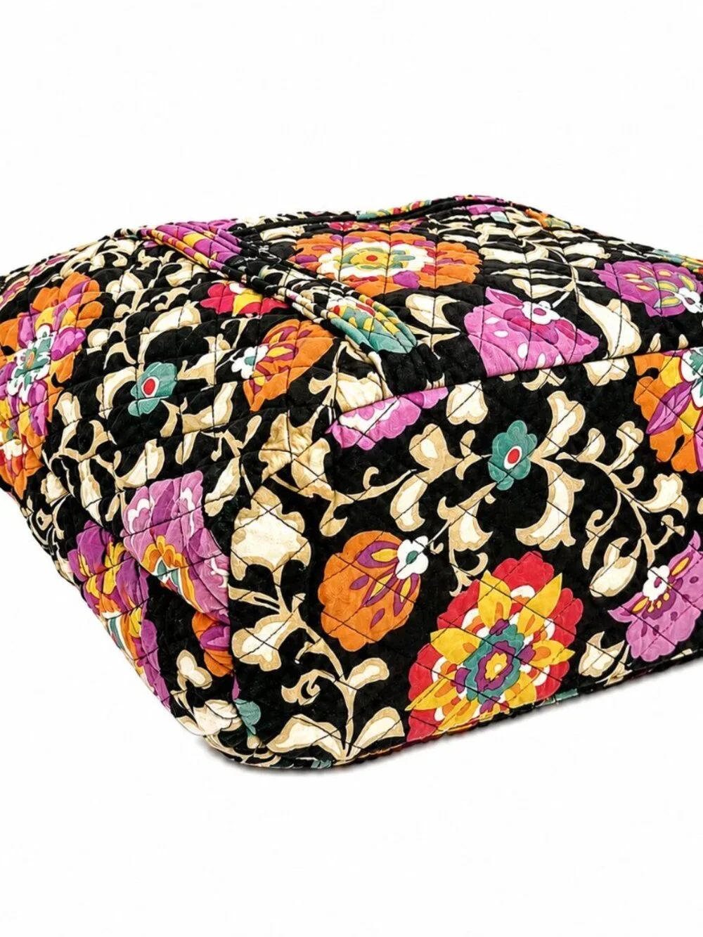 Vera Bradley Suzani Laura Floral Cinch Bag Retired Shoulder Tote Purse Bag 17x14
